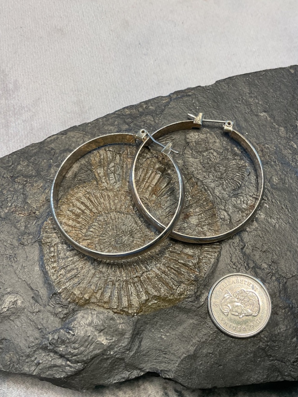 .925 silver hoops